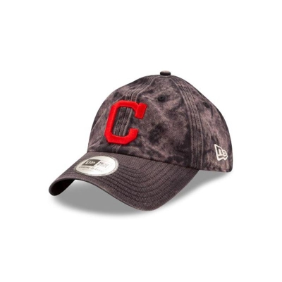 Sapca New Era Cleveland Indians MLB Hand Brush Wash Casual Classic Adjustable - Albastri